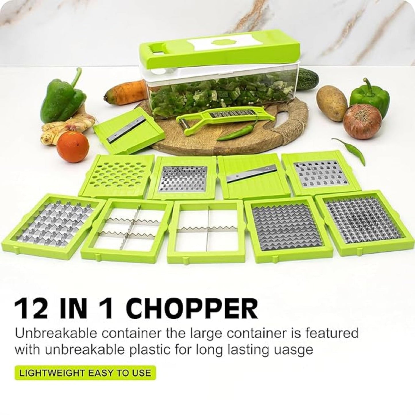 12 in 1 Multipurpose Vegetable & Fruit Chopper